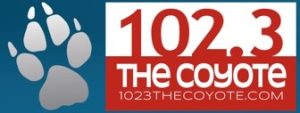 102.3 The Coyote logo. Sycamore Chamber of Commerce.