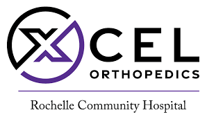 XCEL Orthopedica - Rochelle Community Hospital logo. Sycamore Chamber of Commerce.