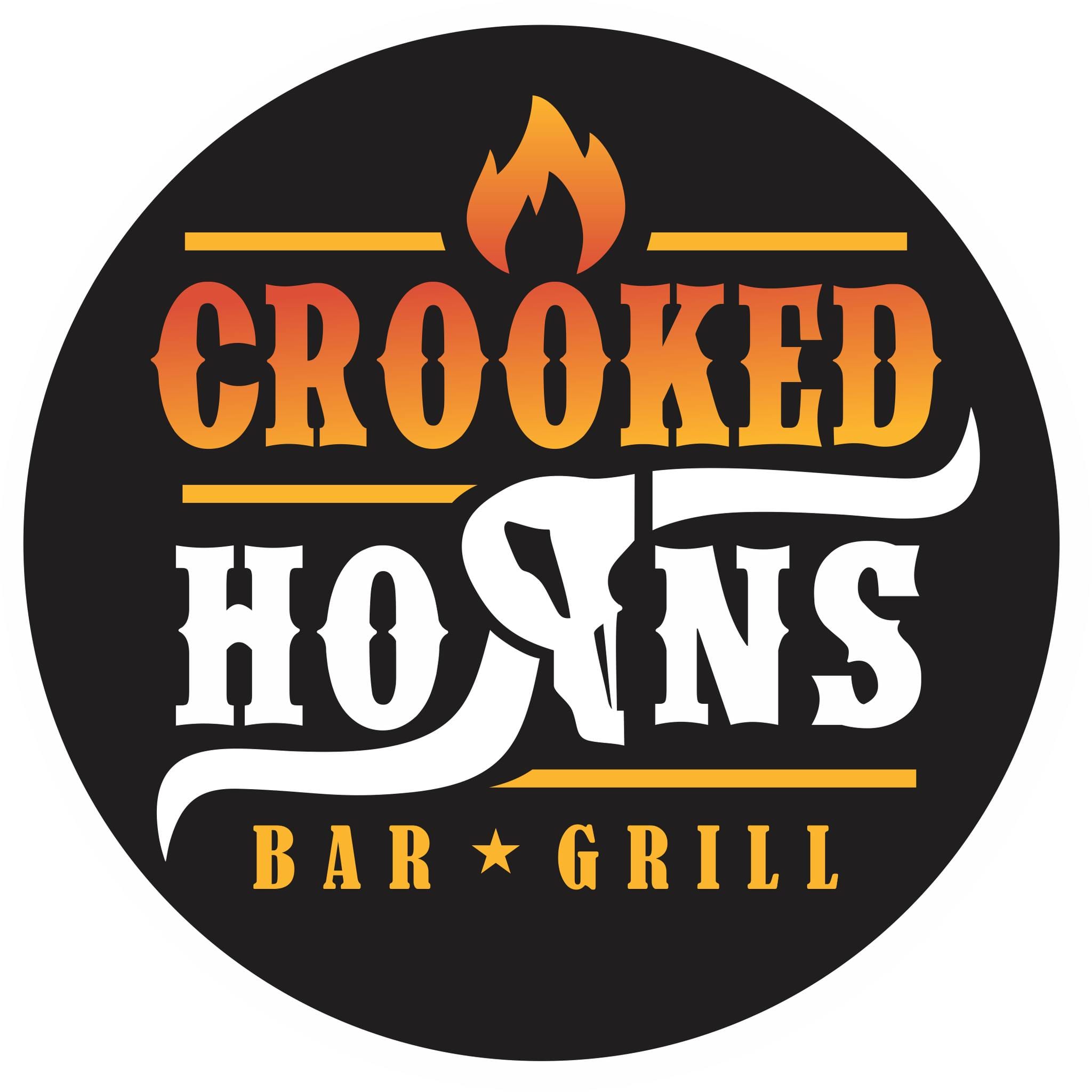 Crooked Horns Bar & Grill logo. Sycamore Chamber of Commerce.