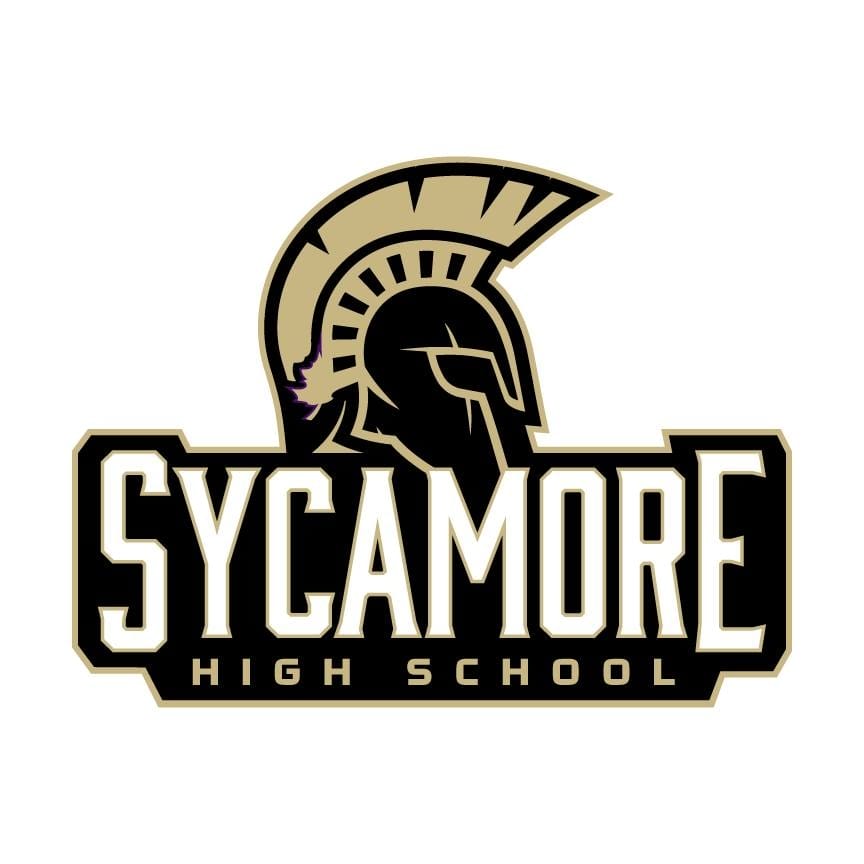 Sycamore, Illinois High School logo. Sycamore Chamber of Commerce.