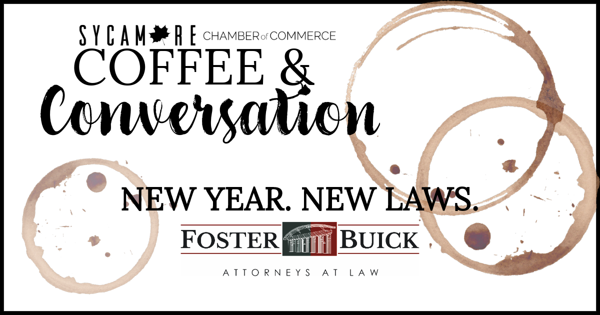 Coffee & Conversation logo for Sycamore Chamber of Commerce.